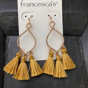 NWT Francesca’s Tassel Earrings